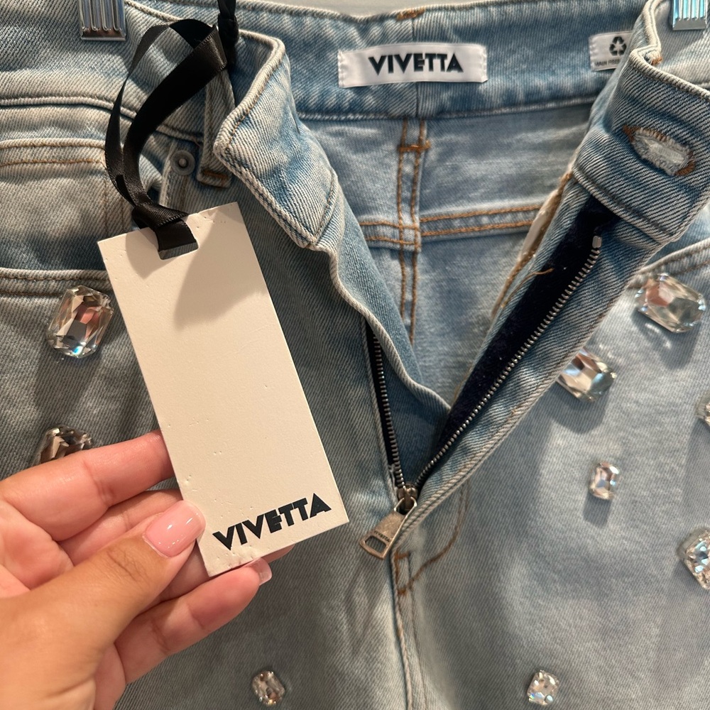 NWT VIVETTA JEWEL Blue Jeans - Picture 4 of 6